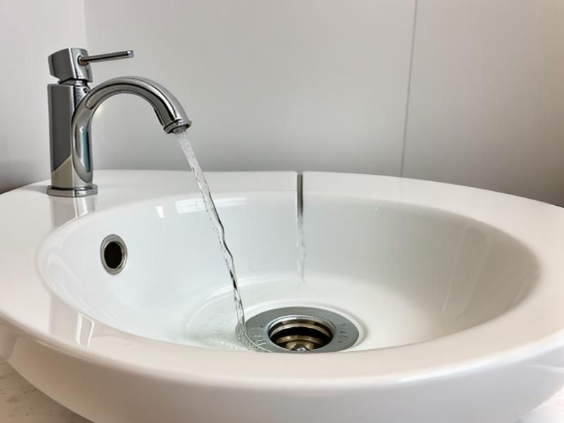 Bathroom sink with running water repaired by a professional plumber on Manitoulin Island